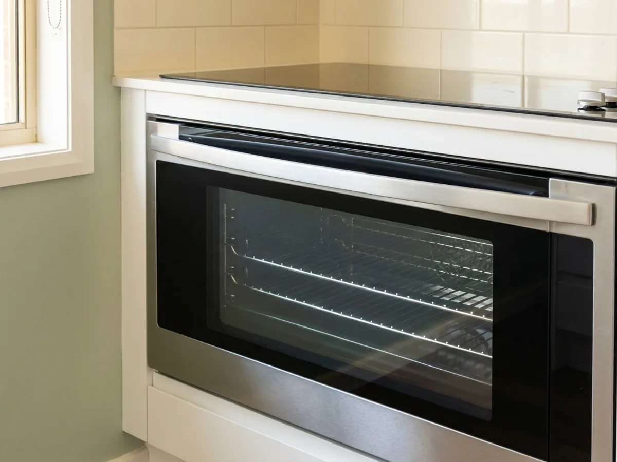 Deep-cleaned oven and stovetop